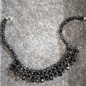 Black beaded choker